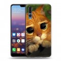 Дизайнерский силиконовый с усиленными углами чехол для Huawei P20 Pro Шрек