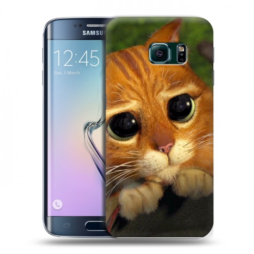 Дизайнерский пластиковый чехол для Samsung Galaxy S6 Edge Шрек