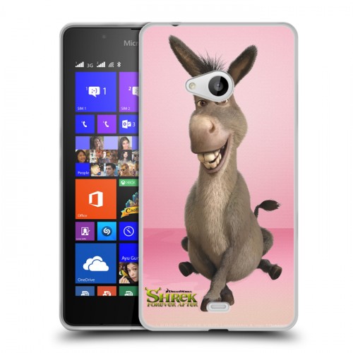 Дизайнерский пластиковый чехол для Microsoft Lumia 540 Шрек