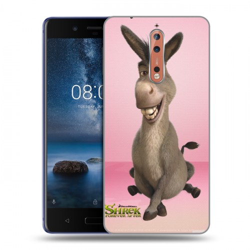 Дизайнерский пластиковый чехол для Nokia 8 Шрек