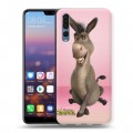 Дизайнерский силиконовый с усиленными углами чехол для Huawei P20 Pro Шрек