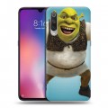 Дизайнерский силиконовый с усиленными углами чехол для Xiaomi Mi9 Шрек