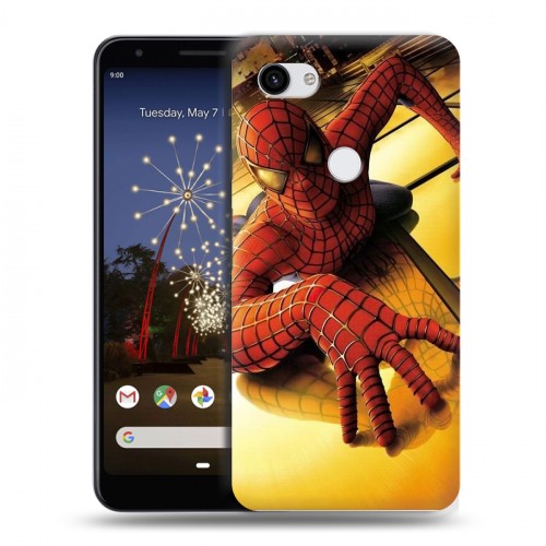 Дизайнерский пластиковый чехол для Google Pixel 3a XL Человек-паук