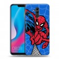 Дизайнерский силиконовый с усиленными углами чехол для Huawei Mate 20 Lite Человек-паук