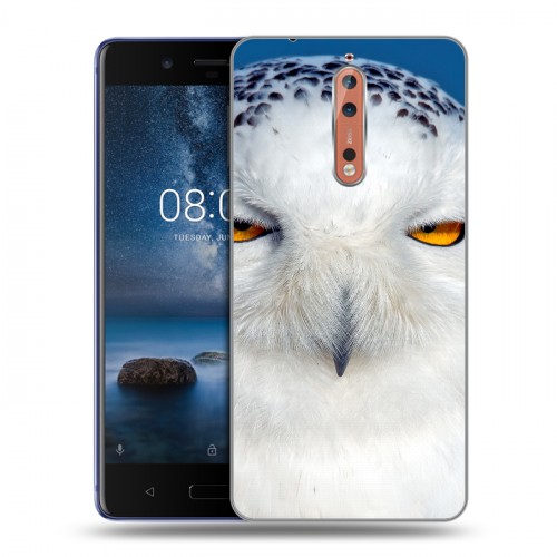 Дизайнерский пластиковый чехол для Nokia 8 Совы