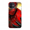 Дизайнерский силиконовый чехол для Iphone 12 Человек-паук