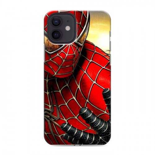 Дизайнерский силиконовый чехол для Iphone 12 Человек-паук