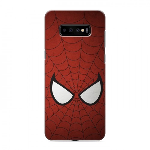 Дизайнерский пластиковый чехол для Samsung Galaxy S10 Plus Человек-паук