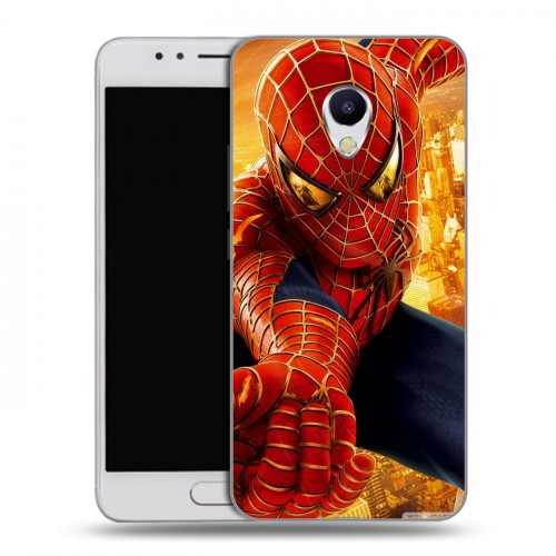 Дизайнерский силиконовый чехол для Meizu M5s Человек-паук