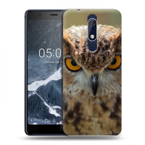 Дизайнерский пластиковый чехол для Nokia 5.1 Совы