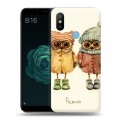 Дизайнерский силиконовый чехол для Xiaomi Mi A2 Совы