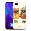 Дизайнерский пластиковый чехол для OPPO A1k Совы