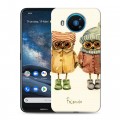 Дизайнерский силиконовый чехол для Nokia 8.3 Совы