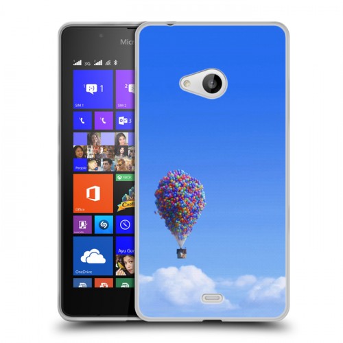 Дизайнерский пластиковый чехол для Microsoft Lumia 540 Вверх