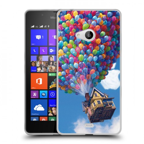 Дизайнерский пластиковый чехол для Microsoft Lumia 540 Вверх