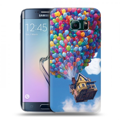 Дизайнерский пластиковый чехол для Samsung Galaxy S6 Edge Вверх
