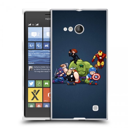 Дизайнерский пластиковый чехол для Nokia Lumia 730/735 Мстители