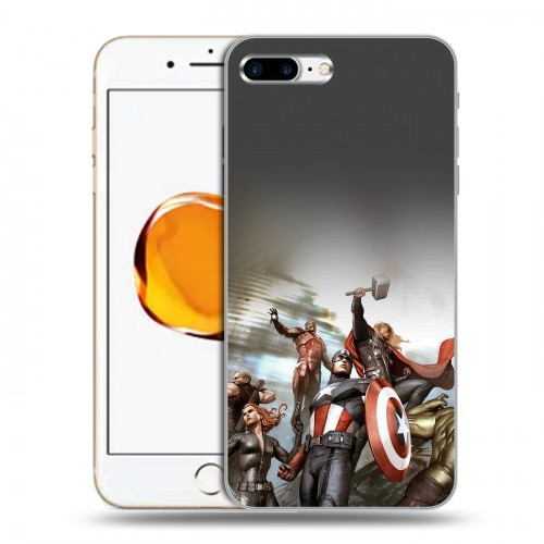 Дизайнерский силиконовый чехол для Iphone 7 Plus / 8 Plus Мстители