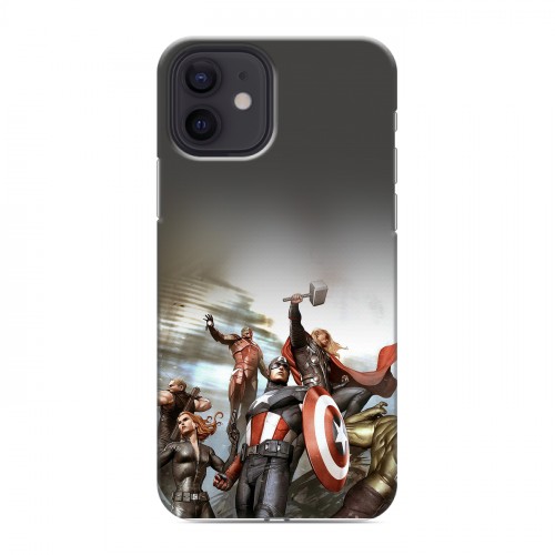 Дизайнерский силиконовый чехол для Iphone 12 Мстители