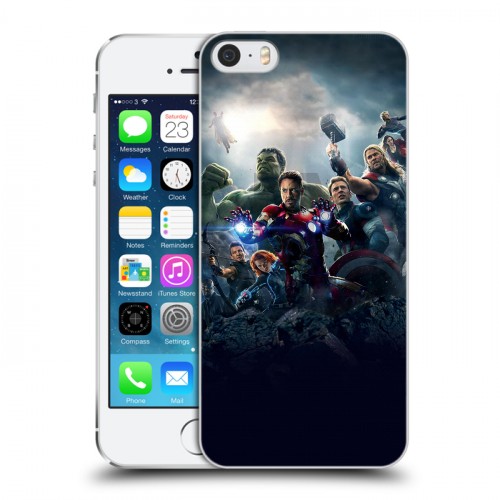 Дизайнерский пластиковый чехол для Iphone 5s Мстители
