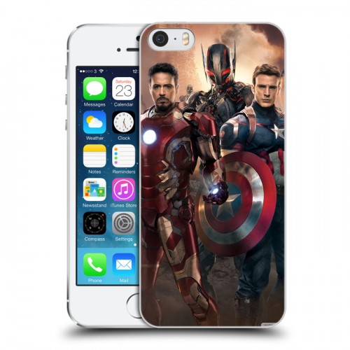 Дизайнерский пластиковый чехол для Iphone 5s Мстители