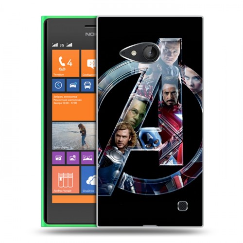 Дизайнерский пластиковый чехол для Nokia Lumia 730/735 Мстители