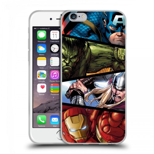 Дизайнерский пластиковый чехол для Iphone 6/6s Мстители