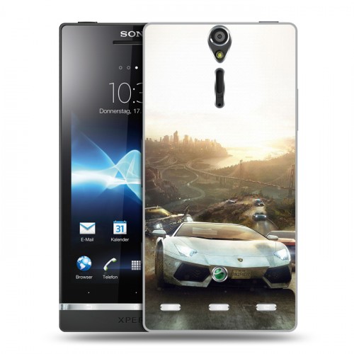 Дизайнерский пластиковый чехол для Sony Xperia S Форсаж