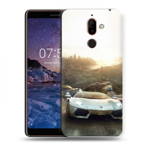 Дизайнерский пластиковый чехол для Nokia 7 Plus Форсаж