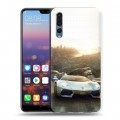 Дизайнерский силиконовый с усиленными углами чехол для Huawei P20 Pro Форсаж