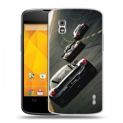 Дизайнерский пластиковый чехол для LG Google Nexus 4 Форсаж