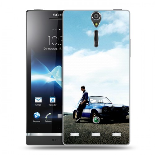 Дизайнерский пластиковый чехол для Sony Xperia S Форсаж