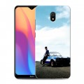 Дизайнерский силиконовый с усиленными углами чехол для Xiaomi RedMi 8A Форсаж