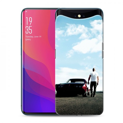 Дизайнерский силиконовый чехол для OPPO Find X Форсаж