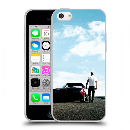 Дизайнерский пластиковый чехол для Iphone 5c Форсаж