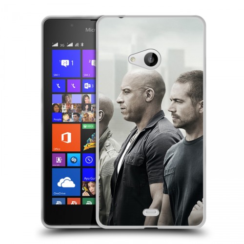 Дизайнерский пластиковый чехол для Microsoft Lumia 540 Форсаж