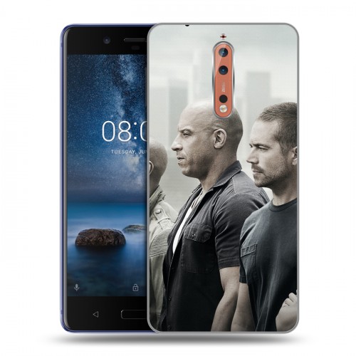 Дизайнерский пластиковый чехол для Nokia 8 Форсаж