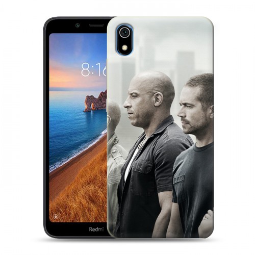 Дизайнерский силиконовый чехол для Xiaomi RedMi 7A Форсаж