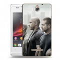 Дизайнерский пластиковый чехол для Sony Xperia E Форсаж