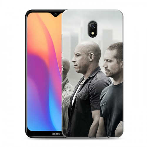 Дизайнерский силиконовый с усиленными углами чехол для Xiaomi RedMi 8A Форсаж