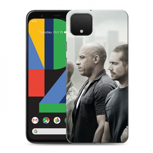 Дизайнерский пластиковый чехол для Google Pixel 4 Форсаж