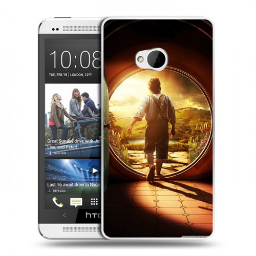Дизайнерский пластиковый чехол для HTC One (M7) Dual SIM Хоббит