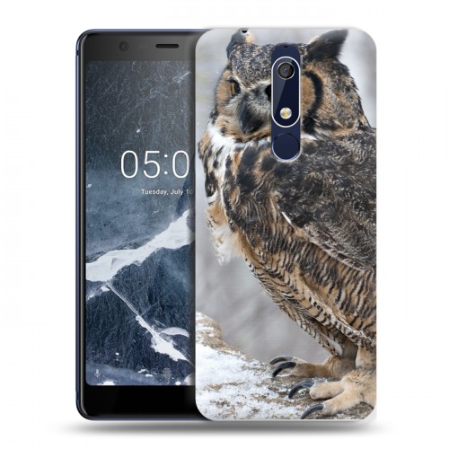 Дизайнерский пластиковый чехол для Nokia 5.1 Совы