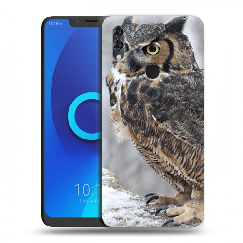 Дизайнерский силиконовый чехол для Alcatel 5V Совы