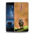 Дизайнерский пластиковый чехол для Nokia 8 Совы