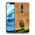 Дизайнерский пластиковый чехол для Nokia 5.1 Plus Совы