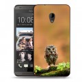 Дизайнерский пластиковый чехол для HTC Desire 700 Совы