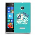 Дизайнерский пластиковый чехол для Microsoft Lumia 435 Холодное сердце