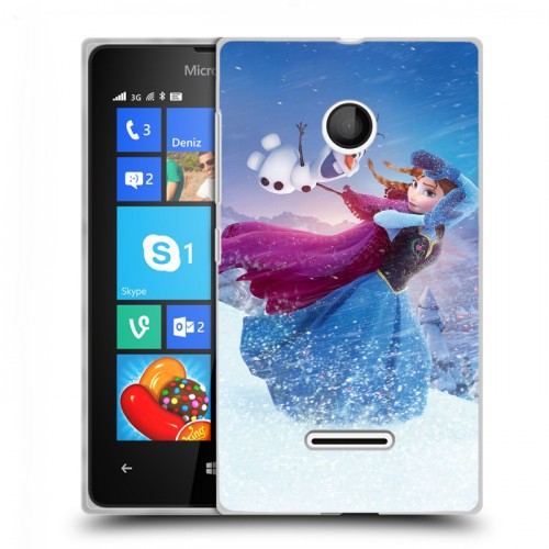 Дизайнерский пластиковый чехол для Microsoft Lumia 435 Холодное сердце