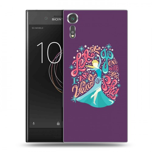 Дизайнерский пластиковый чехол для Sony Xperia XZs Холодное сердце